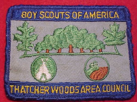 THATCHER WOODS AREA COUNCIL PATCH, USED