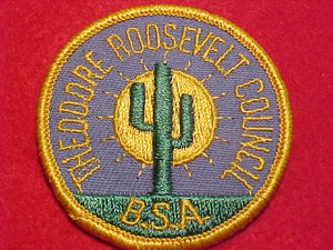 THEODORE ROOSEVELT COUNCIL PATCH, 2.5" ROUND, CB