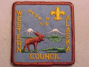 WESTERN ALASKA COUNCIL PATCH, 3" SQUARE, CB