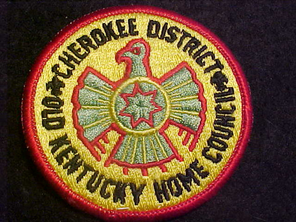 CHEROKEE DISTRICT, OLD KENTUCKY HOME COUNCIL