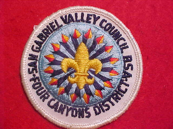 FOUR CANYONS DISTRICT, SAN GABRIEL VALLEY COUNCIL