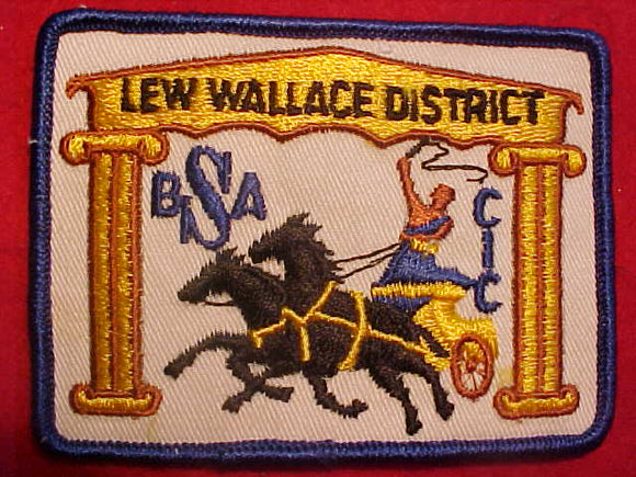 LEW WALLACE DISTRICT, CIC (CENTRAL INDIANA COUNCIL), 1960'S, MINT