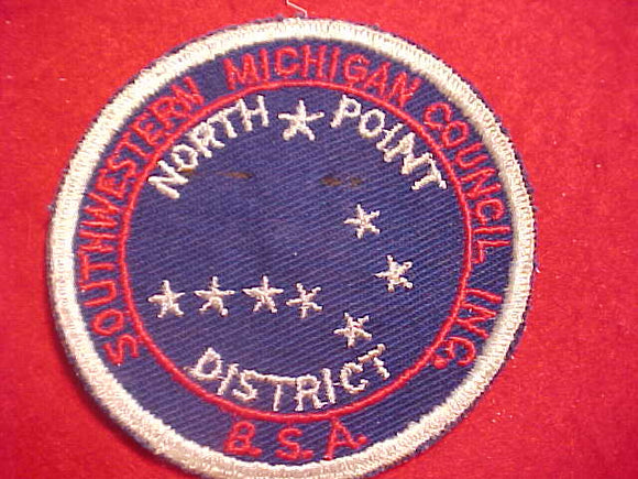 NORTH POINT DISTRICT, 1950'S, SOUTHWESTERN MICHIGAN COUNCIL, USED