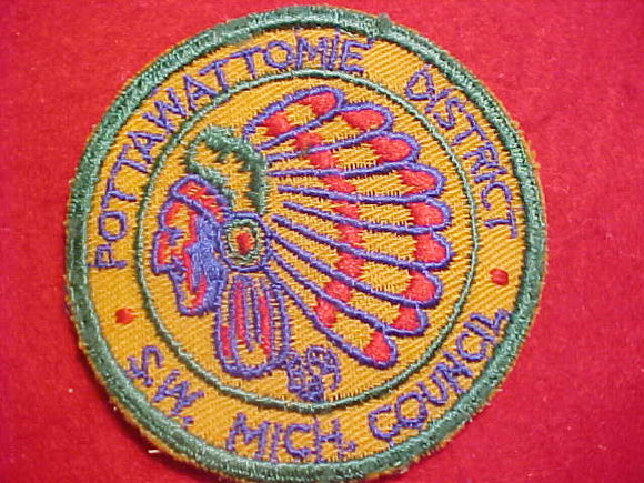 POTTAWATTOMIE DISTRICT, S. W. MICH. COUNCIL, 1950'S