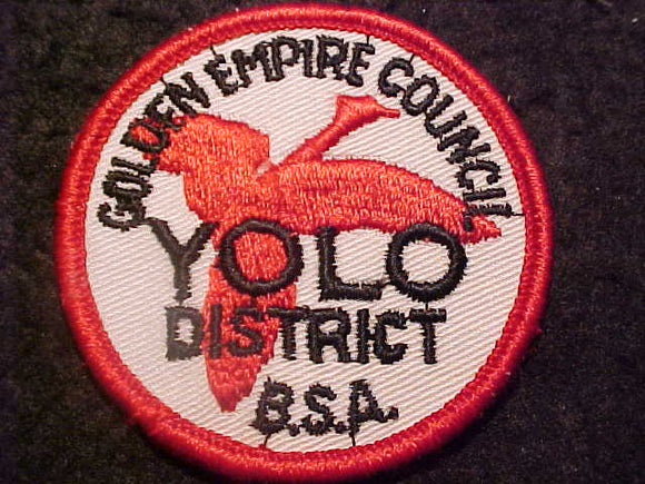 YOLO DISTRICT PATCH, GOLDEN EMPIRE COUNCIL, 2.5