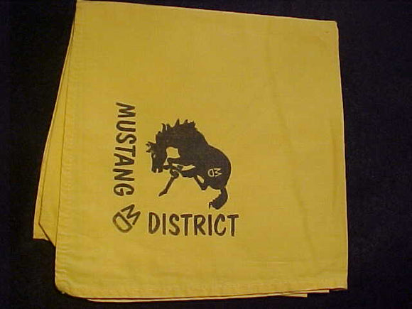 MUSTANG DISTRICT NECKERCHIEF, VIKING COUNCIL, USED