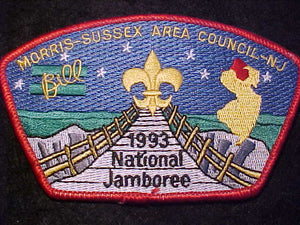 1993 NJ PATCH, MORRIS-SUSSEX AREA COUNCIL - NJ