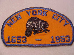 1953 NJ PATCH, NEW YORK CITY