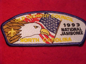 1993 NJ PATCH, OLD HICKORY COUNCIL, NORTH CAROLINA