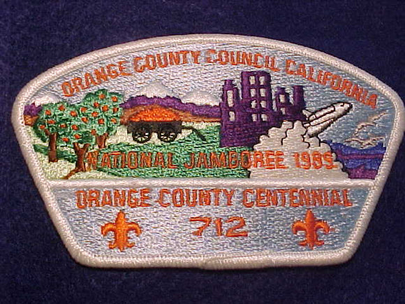 1989 NJ PATCH, ORANGE COUNTY COUNCIL, TROOP 712