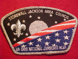 1989 NJ PATCH, STONEWALL JACKSON AREA, W. VA.