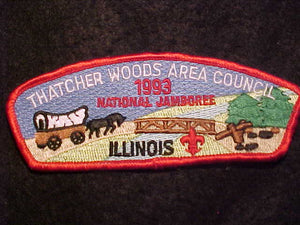 1993 NJ PATCH, THATCHER WOODS AREA COUNCIL, ILLINOIS