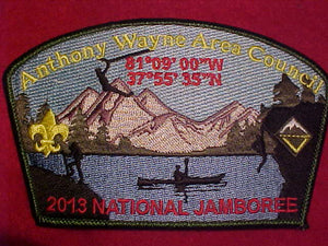 2013 NJ PATCH, ANTHONY WAYNE AREA COUNCIL