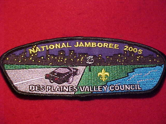 2005 NJ PATCH, DES PLAINES VALLEY COUNCIL, BLACK BDR.