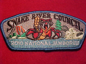 2010 NJ PATCH, SNAKE RIVER COUNCIL, REGULAR SIZE (2.5" TALL)