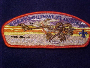 2010 NJ PATCH, GREAT SOUTHWEST COUNCIL WYLIE COYOTE CARTOON