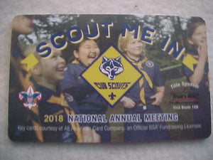 2018 NATIONAL ANNUAL MEETING CARD, 2019 CAMP CARD PROGRAM