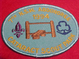 AGOONOREE PATCH, 1994 CATARACT SCOUT PARK, AUSTRAILIA