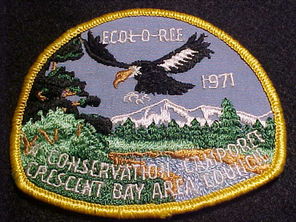 ECOL-O-REE PATCH, 1971, CRESCENT BAY AREA COUNCIL, CONSERVATION CAMPOREE