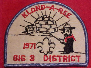 KLOND-A-REE PATCH, 19971, BIG 3 DISTRICT