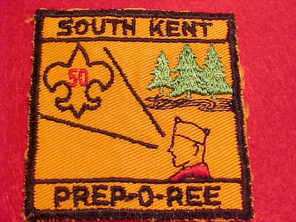 PREP-O-REE PATCH, 1950, SOUTH KENT, USED