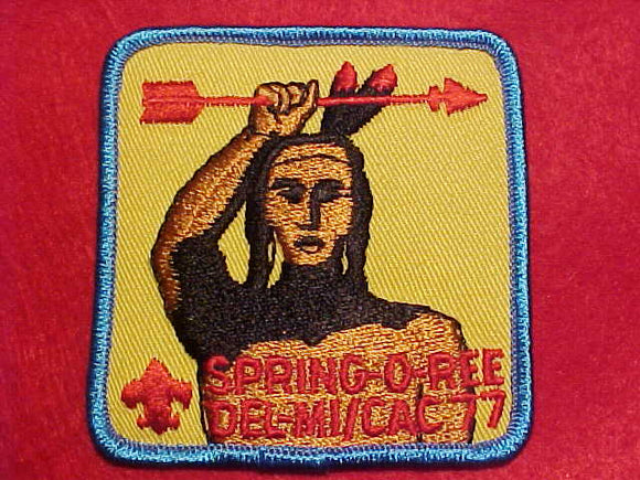 SPRING-O-REE PATCH, 1977, DEL-MI/CAC