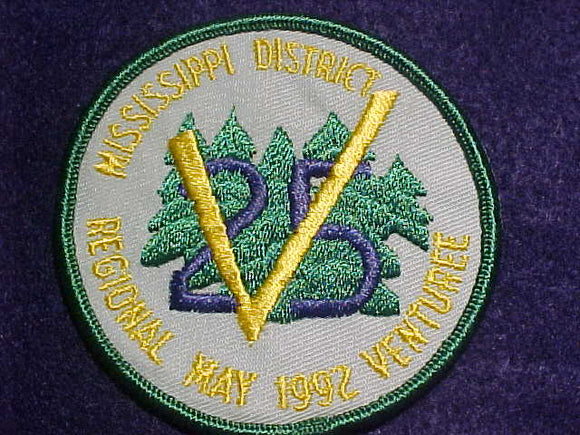 VENTUREE PATCH, MAY 1992, MISSISSIPPI DISTRICT