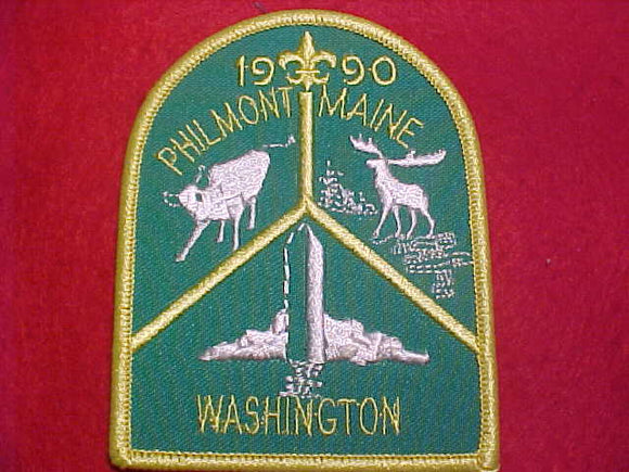 PHILMONT PATCH, 1990, MAINE/WASHINGTON, NATIONAL CAPITAL AREA COUNCIL