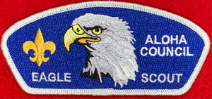 Aloha Blue Background Eagle Scout Recognition CSP S-6B. Mint Condition.