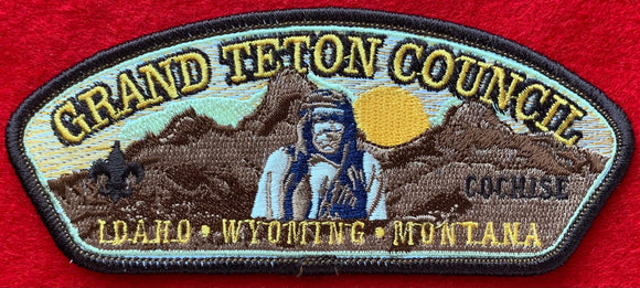 Grand Teton Council | Cochise | Idaho - Wyoming - Montana CSP SA-382. Cochise Embroidered Detail. Mint Condition.