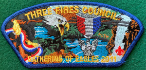 Three Fires Council 2011 Gathering of Eagles Commerative Edition CSP SA-92. Navy Blue Border. Mint Condition.