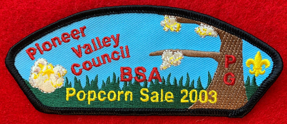 Pioneer Valley Council 2003 Popcorn Sale Commerative Edition CSP TA-14. Black Border. Mint Condition.