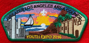 Greater Los Angeles Area Council 2016 Youth Expo Commerative CSP SA-7. Green Border. Mint Condition.