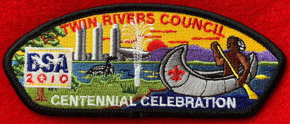 Twin Rivers Council BSA 2010 Centennial Celebration Commerative Edition CSP SA-99. Black Border. Mint Condition.