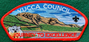 Yucca Council Journey to Excellence (JTE) Commerative Edition CSP SA-137. Red Border. Mint Condition.