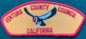 Ventura County Coucil (CA) CSP T-2. Red Border. Mint Condition.