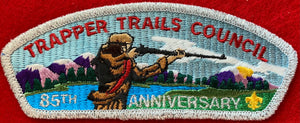 Trapper Trails Council 85th Anniversary Commerative Edition CSP S-10. Silver Mylar Border. Mint Condition.