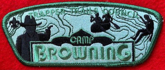 Trapper Trails Council Camp Browning Commerative Edition CSP SA-118. Green Border. Mint Condition.