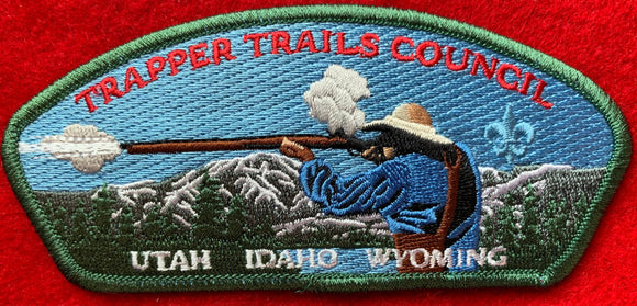 Trapper Trails Council CSP SA-163. Green Border. Mint Condition.