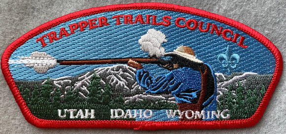 Trapper Trails Council CSP SA-164. Red Border. Mint Condition.