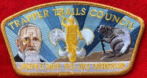 Trapper Trails Council Joseph F. Smith (1913-2013) Partnership Tribute CSP SA-168. Yellowish Tan Border. Mint Condition.