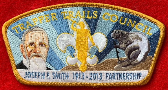 Trapper Trails Council Joseph F. Smith (1913-2013) Partnership Tribute CSP SA-177. Gold Border. Mint Condition.