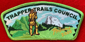 Trapper Trails Council 2000 Philmont Trek Commerative Edition CSP SA-18. Light Green Border. Mint Condition.