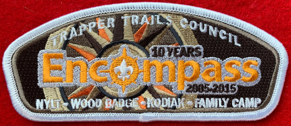 Trapper Trails Council 10th Anniversary of 'Encompass' (2005-2015) Commerative Edition CSP SA-200. White Border. Mint Condition.