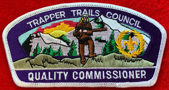 Trapper Trails Council Quality Commissioner Commerative Edition CSP SA-25. White Border. Mint Condition.