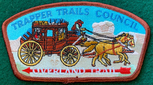 Trapper Trails Council Overland Trail Commerative Edition CSP SA-33. Brown Border. Mint Condition.