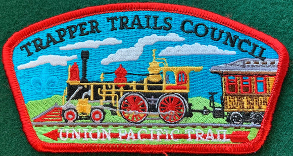 Trapper Trails Council Union Pacific Trail Commerative Edition CSP SA-50. Red Border. Mint Condition.