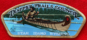 Trapper Trails Council CSP TA-194. Light Brown Border. Mint Condition.