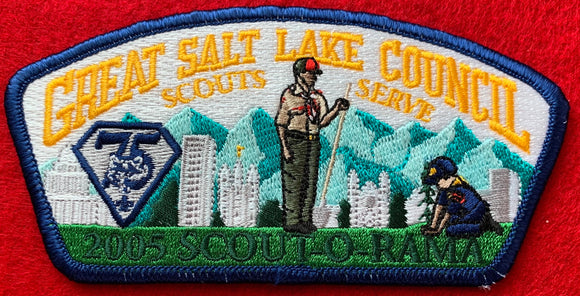 Great Salt Lake Council 2005 Scout-O-Rama and Cub Scout Diamond Jubilee (75 Year Anniversary) Commerative CSP SA-134