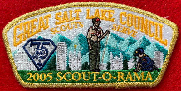 Great Salt Lake Council 2005 Scout-O-Rama and Cub Scout Diamond Jubilee (75 Year Anniversary) Commerative CSP SA-135